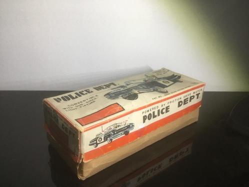 Oude blikken politieauto Ichiko, Antiek en Kunst, Antiek | Speelgoed, Ophalen of Verzenden