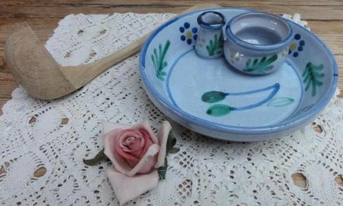 SALE Landelijk handbeschilderd olijven schaaltje, Huis en Inrichting, Keuken | Servies, Zo goed als nieuw, Schaal of Schalen, Overige stijlen