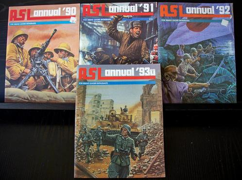 Advanced Squad Leader Annuals 1990-1991-1992-1993 AvalonHill, Hobby & Loisirs créatifs, Wargaming, Comme neuf, Historique, Enlèvement ou Envoi