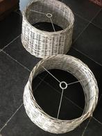 Set van 2 hanglampen in rotan/riet, Huis en Inrichting, Ophalen, Zo goed als nieuw, Overige materialen, Minder dan 50 cm
