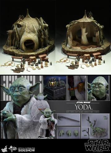 Sideshow Yoda's Hut 1/6 + Hot Toys Yoda ESB MMS369 beschikbaar voor biedingen