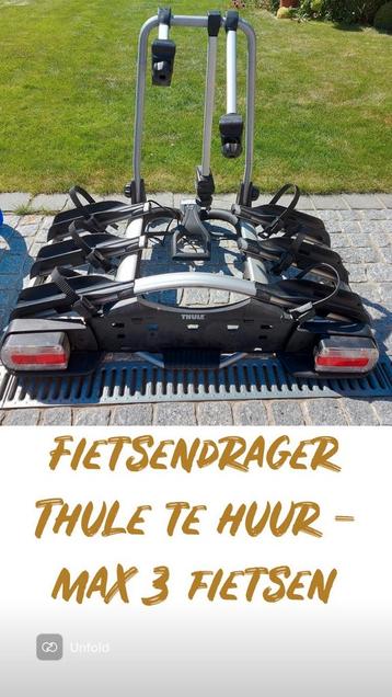 TE HUUR: Fietsendrager thule Euroway 923 - max 3 fietsen