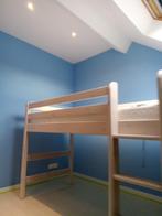 Lit surélevé 90 x 200 cm en bois blanchi de marque FLEXA, Enlèvement, Comme neuf