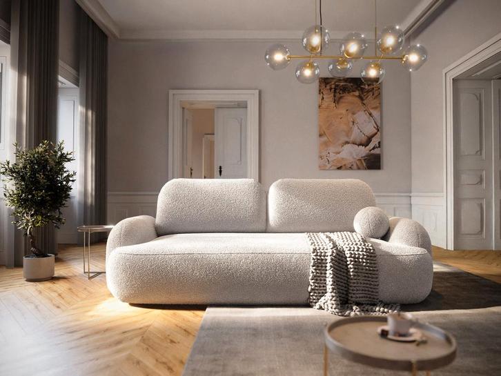 OP=OP Slaapzetel met Opbergruimte Morris Teddy stof Zand, Huis en Inrichting, Zetels | Complete zithoeken, Nieuw, Stof, Ophalen of Verzenden