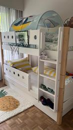 Barrière 1/2 lit flexa white, Ophalen, Zo goed als nieuw, Hout, Klemhekje