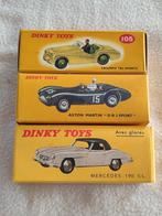 Lot nr. 2 _ Dinky Atlas_ Triumph TR2_ Aston Martin_ Mercedes, Hobby en Vrije tijd, Ophalen of Verzenden, Zo goed als nieuw, Auto