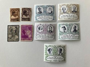 Postzegels koninklijk huis Astrid Boudewijn Leopold etc  beschikbaar voor biedingen