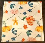 Te koop: NIEUW!!Mooi gebloemd sierkussen, Huis en Inrichting, Ophalen of Verzenden, Nieuw, Geel, Vierkant