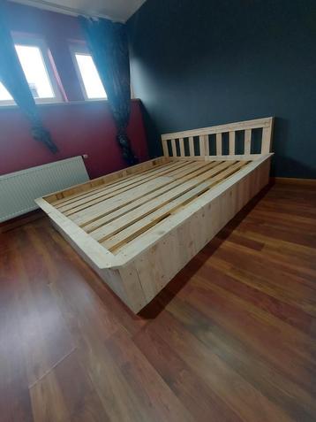 Lit en bois Très solide PROMO, Enlèvement, Neuf, Bois