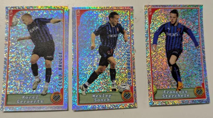 PANINI CLUB BRUGGE 3X UPDATE FOOTBALL 2008     , Hobby en Vrije tijd, Stickers en Plaatjes, Verzenden