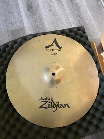 Zildjian A-Custom Crash 15“ & 17“ + coffret en aluminium, Musique & Instruments, Enlèvement, Comme neuf, Autres marques