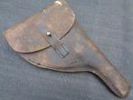 oude lederen holster , groot formaat , WO 1 ?, Verzamelen, Ophalen of Verzenden, Landmacht, Overige typen