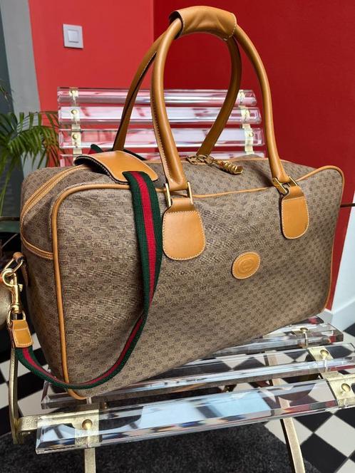 Authentieke Gucci reistas 50 cm - vintage - zgan., Bijoux, Sacs & Beauté, Sacs | Sacs de voyage & Petits Sacs de voyage, Comme neuf