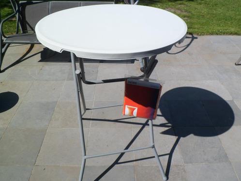 Statafel-bistrotafel-klaptafel Wit, nieuw+1x oranje doek, Huis en Inrichting, Tafels | Statafels, Nieuw, Ophalen of Verzenden