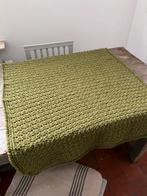 NIEUW BABYDEKEN SPREI WIKKELDOEK WOL MOSGROEN ZEER ZACHT, Ophalen of Verzenden, Zo goed als nieuw, Deken