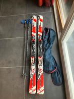 Paire de Ski rossignol + fix avec bâtons et housse 156cm, Ski, 140 à 160 cm, Utilisé, Rossignol