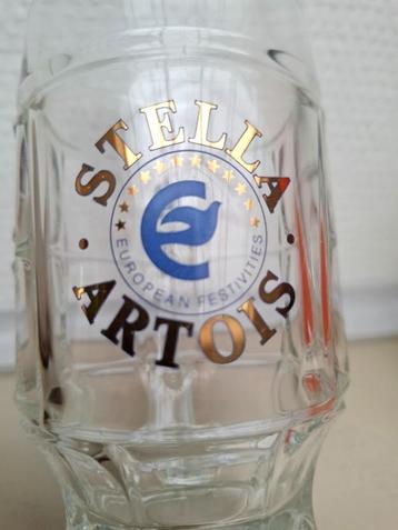 Glas met oor van Stella Artois Europian Festivities (Zeldz.) beschikbaar voor biedingen