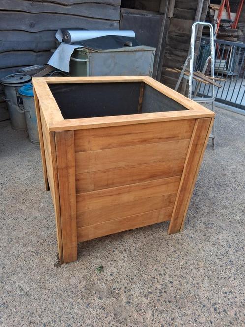Exotische houten bloembakken, Tuin en Terras, Bloembakken en Plantenbakken, Nieuw, Hout, Ophalen