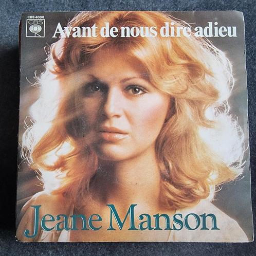 45T Jeane Manson - Avant de nous dire adieu, CD & DVD, Vinyles Singles, Utilisé, Single, Pop, 7 pouces, Enlèvement ou Envoi