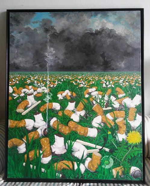 Peuken tot aan de horizon - Wieteke Moody van Dort 1943-2024, Antiek en Kunst, Kunst | Schilderijen | Klassiek, Ophalen