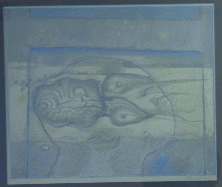 OCTAVE LANDUYT / TYPISCHE FIGURATIE / KLEURLITHO / 71x82cm, Antiek en Kunst, Kunst | Litho's en Zeefdrukken, Ophalen