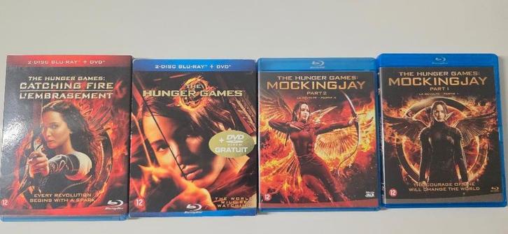 BR - Hunger games serie 4 films, Cd's en Dvd's, Blu-ray, Zo goed als nieuw, Avontuur, Ophalen of Verzenden