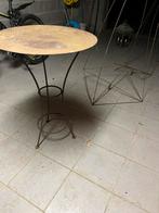 Decoratie Metalen tafel voor buiten 60 diameter 80 hoog, Tuin en Terras, Ophalen