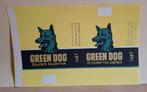 Etiket van sigarettenpakje. Green Dog, Ophalen of Verzenden