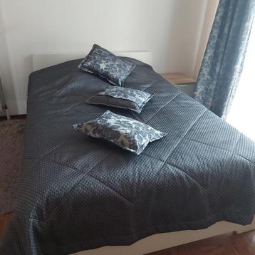 Tweepersoonsbed Suente - Wit - 140x200 cm beschikbaar voor biedingen