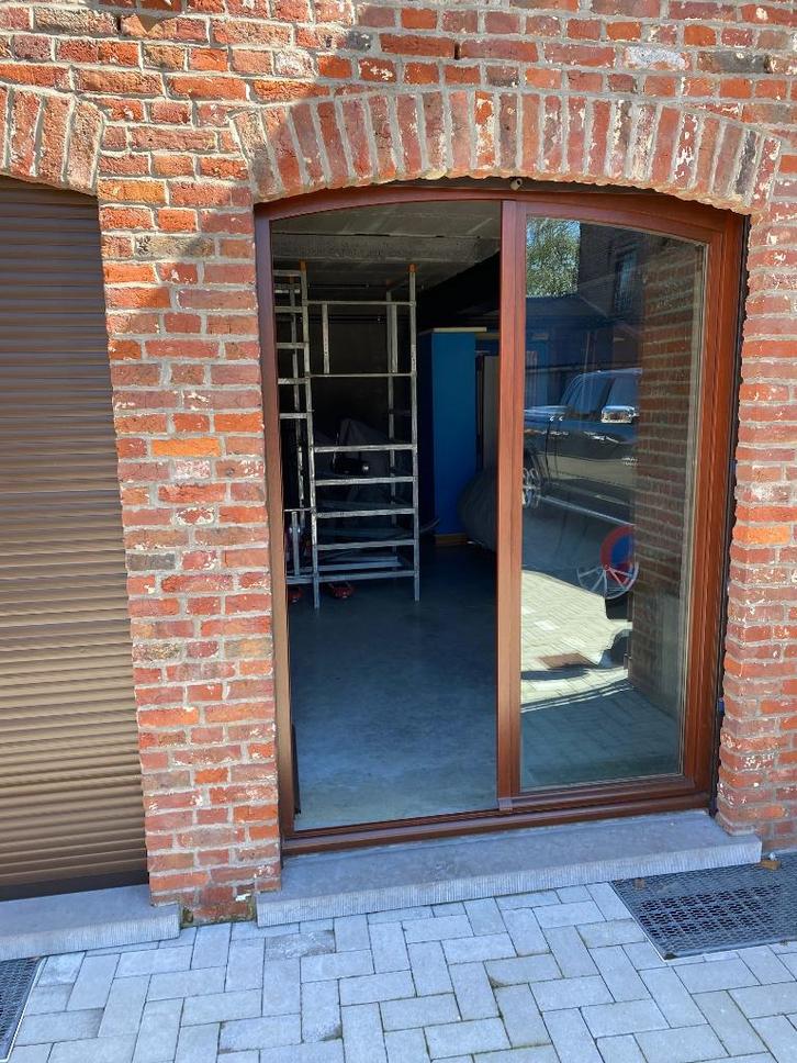 chassis bois, Doe-het-zelf en Bouw, Raamkozijnen en Schuifdeuren, Zo goed als nieuw, Hout, Inclusief glas, Ophalen