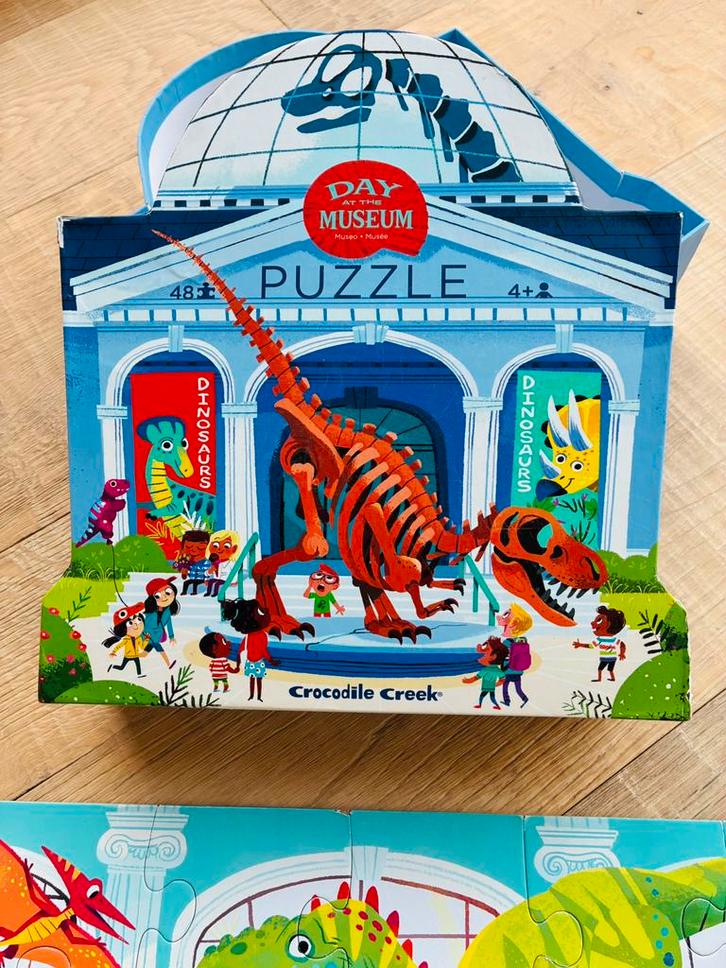Crocodile Creek Puzzel 48st | Day At the Museum Dinosaur, Kinderen en Baby's, Speelgoed | Kinderpuzzels, Zo goed als nieuw, Ophalen of Verzenden