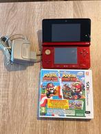 Nintendo 3DS Metallic Red + 1 game, Ophalen of Verzenden, 3DS, Rood, Gebruikt