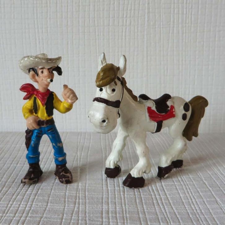 Lucky Luke & Jolly Jumper, Bully – Dargaud (1974), Verzamelen, Stripfiguren, Gebruikt, Beeldje of Figuurtje, Overige figuren, Ophalen of Verzenden