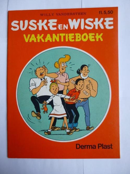 SUSKE EN WISKE"VAKANTIEBOEK"DERMAPLAST UITGAVE UIT 1987, Boeken, Stripverhalen, Zo goed als nieuw, Eén stripboek, Ophalen of Verzenden