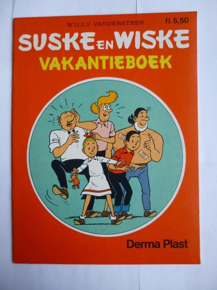 SUSKE EN WISKE"VAKANTIEBOEK"DERMAPLAST UITGAVE UIT 1987, Boeken, Stripverhalen, Zo goed als nieuw, Eén stripboek, Ophalen of Verzenden