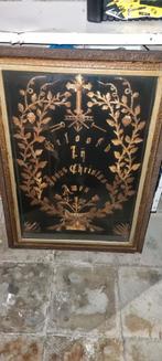 Ex Voto en marqueterie de paille du 19eme siècle, Antiquités & Art, Enlèvement