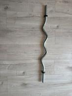 Halters, curl bar + schijven 56kg, Sport en Fitness, Ophalen, Zo goed als nieuw