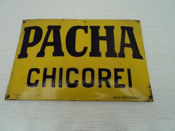 Belgische PACHA chicorei plaat uit WOII