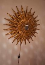 Miroir soleil lumineux deknudt 1970 rareté de 81cm Tryptique, Ophalen