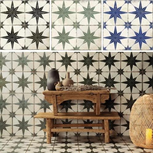 Vintage tegels - keramische vloertegels - vintage vloertegel, Doe-het-zelf en Bouw, Overige Doe-Het-Zelf en Bouw, Nieuw, Ophalen of Verzenden