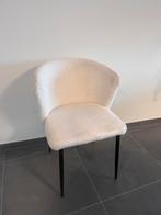6 witte teddy stoelen, Huis en Inrichting, Stoelen, Ophalen, Zo goed als nieuw
