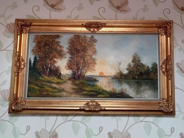 Grote schilderijen 3 stuks., Antiek en Kunst, Kunst | Schilderijen | Klassiek, Ophalen