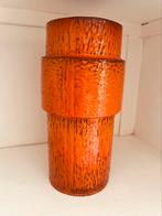 Prachtige grote oranje vintage vaas., Ophalen