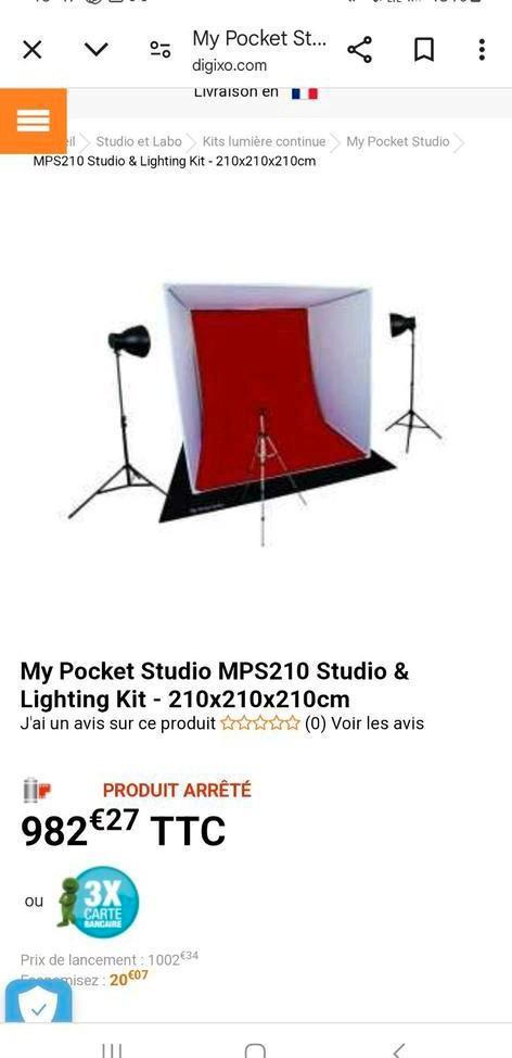 Nieuwe opvouwbare fotostudio MPS210 -210/210/210, Audio, Tv en Foto, Fotografie | Fotostudio en Toebehoren, Zo goed als nieuw