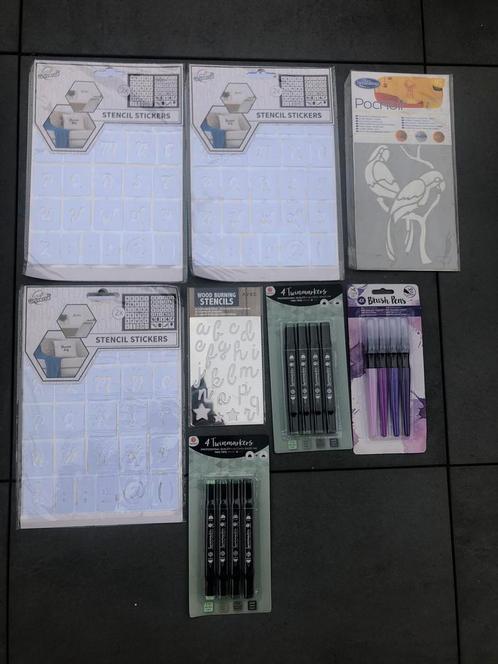 Penseel • stift • stickers • kunst, Hobby en Vrije tijd, Schilderen, Nieuw, Ophalen
