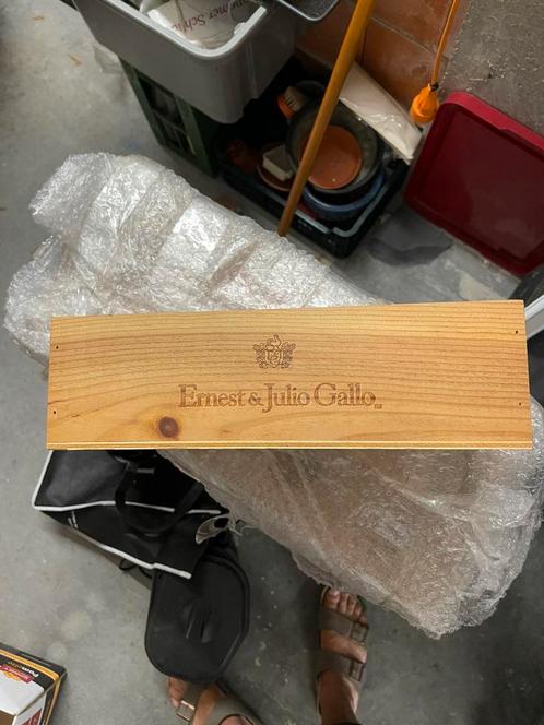 Houten kistje Ernest & Julio Gallo, Huis en Inrichting, Woonaccessoires | Kisten, Zo goed als nieuw, Ophalen of Verzenden