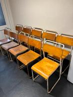 Chaises d'école - 10 pièces disponibles - empilables, Brun, Enlèvement, Bois, Industrieel