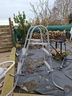 Zwembad ladder plus voetbad, Tuin en Terras, Zwembad-toebehoren, Ophalen, Ladder