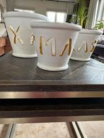 Drie overbloempotten Riviera Maison, Ophalen, Gebruikt