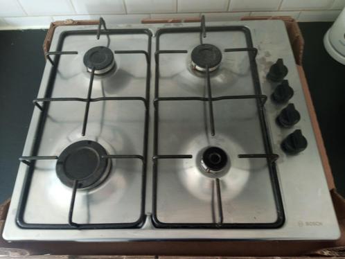 Bosch gaskookplaat PBP6B5B80, Elektronische apparatuur, Kookplaten, Gebruikt, Vrijstaand, Gas, 4 kookzones, Ophalen